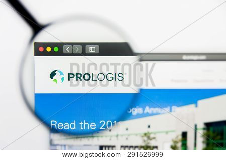 Los Angeles, California, Usa - 25 March 2019: Illustrative Editorial Of Prologis Website Homepage. P