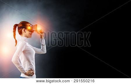 Future of virtual technology. Mixed media