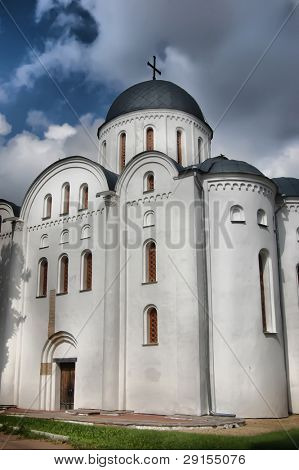 HDR.Sobór starej rosyjskiej w zabytkowym rosyjskim mieście Czernigow, Ukraina