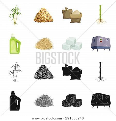 Vector Design Of Farm And Agriculture  Icon. Set Of Farm And Technology Vector Icon For Stock.