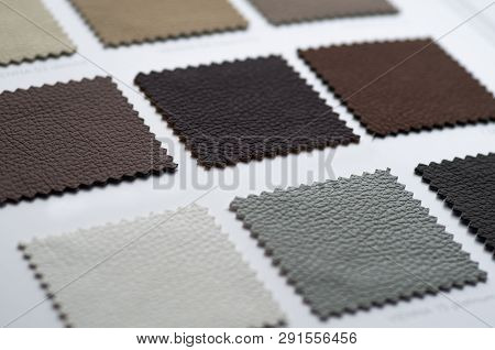 Catalog Of Multicolored Imitation Leather From Matting Fabric Texture Background, Leatherette Fabric