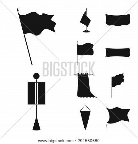 Vector Design Of Material And Media  Sign. Collection Of Material And Textile  Vector Icon For Stock