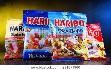 Packages Of Gummy Candies Produced By Haribo