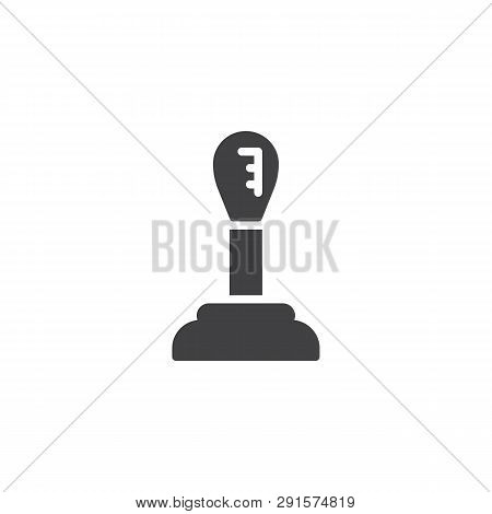 Car Transmission Vector Icon. Filled Flat Sign For Mobile Concept And Web Design. Car Stick Shift Gl