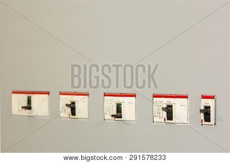 Electrical Equipment Circuit Breaker (accessories For Control Electric Power) At Mdb Cabinet For Ind