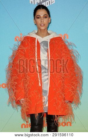 Naomi Scott at the Nickelodeon's 2019 Kids' Choice Awards held at the Galen Center in Los Angeles, USA on March 23, 2019.