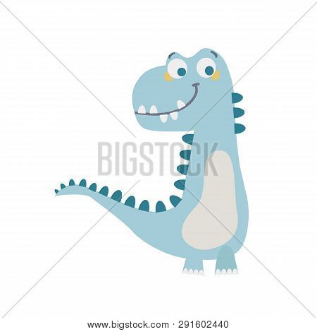 Cute Dinosaur Drawn As Vector For Kids Fashion