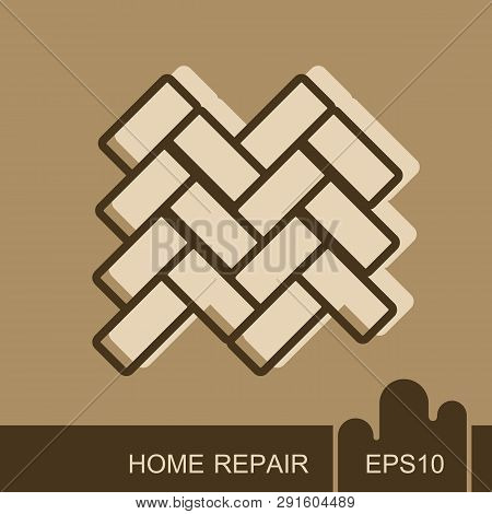 Parquet Floor Icon. . Interior Design And Home Repair
