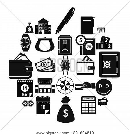 Contribution Icons Set. Simple Set Of 25 Contribution Icons For Web Isolated On White Background
