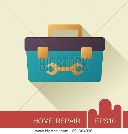 Toolbox Icon. Construction, Repair And Building Vector Design And Illustration
