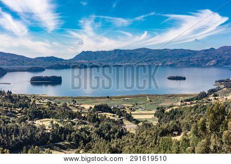 Laguna de Tota Lake  Boyaca in Colombia South America