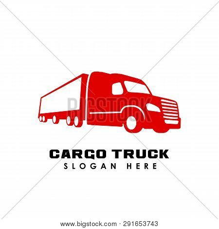 Cargo Truck Logo Design Template. Truck Company Logo Icon Symbol
