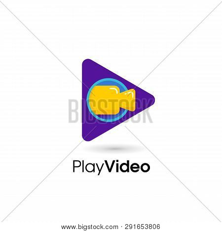 Play Video Icon Design. Video Vector Symbol Design
