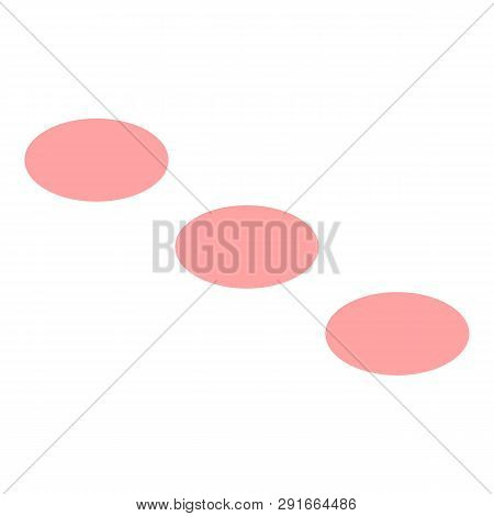 Three Dots Icon. Isometric Of Three Dots Icon For Web Design Isolated On White Background
