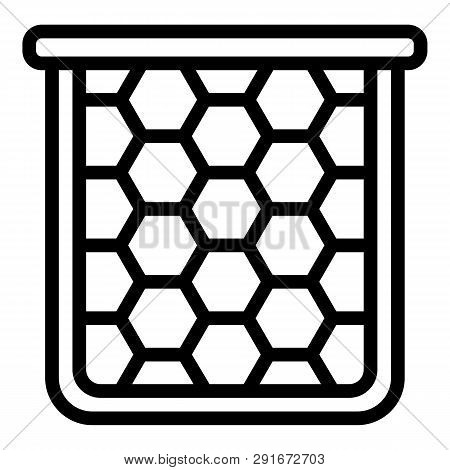 Honey Frame Icon. Outline Honey Frame Vector Icon For Web Design Isolated On White Background