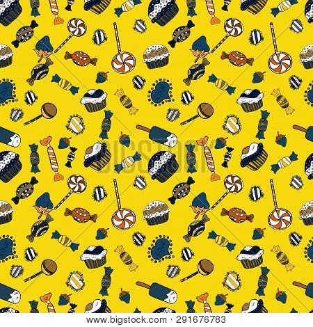 Wrapping Paper For Christmas Gifts. New Year Vector Illustration. Christmas Vector Seamless Pattern 