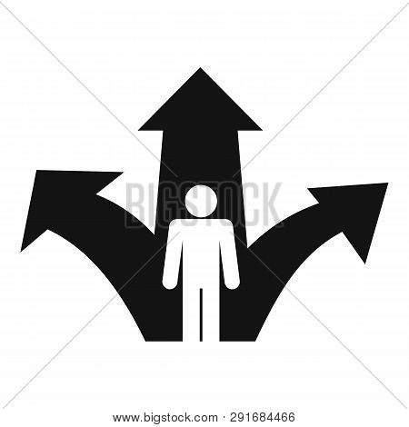 Choice Road Decision Icon. Simple Illustration Of Choice Road Decision Vector Icon For Web Design Is