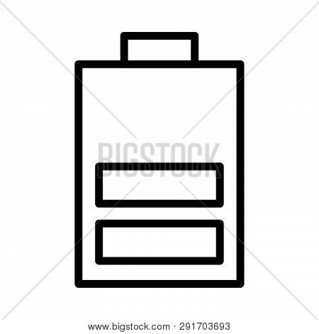 Battery Icon For Website Design And Desktop Envelopment, Development. Premium Pack.