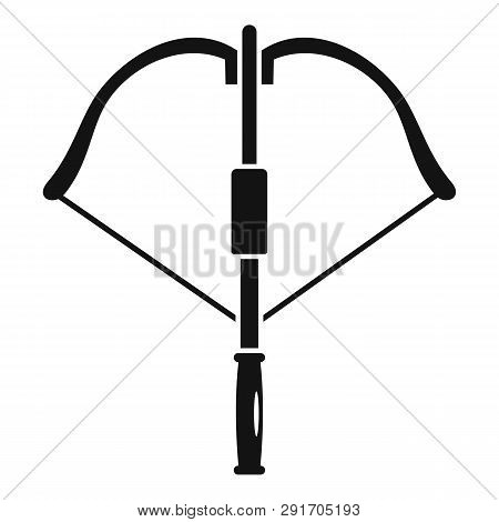 Hunt Crossbow Icon. Simple Illustration Of Hunt Crossbow Vector Icon For Web Design Isolated On Whit