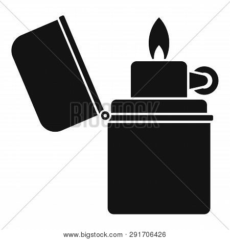 Cigarette Lighter Icon. Simple Illustration Of Cigarette Lighter Vector Icon For Web Design Isolated