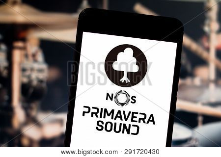 March 26, 2019, Brazil. Primavera Sound Logo On Your Mobile Device. Primavera Sound Is A Music Festi