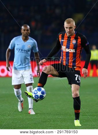 Kharkiv, Ukraine - October 23, 2018: Viktor Kovalenko Of Shakhtar Donetsk In Action During The Uefa 