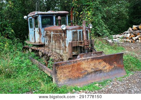 Rusty Abandoned Tractor