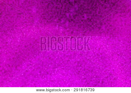 Close Up Pink Plastic Granules After Pass Crusher Process (raw Material Prepare For Injection Proces
