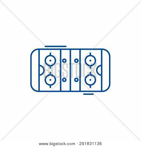 Table Soccer Line Icon Concept. Table Soccer Flat  Vector Symbol, Sign, Outline Illustration.