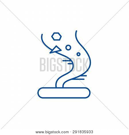 Tornado Line Icon Concept. Tornado Flat  Vector Symbol, Sign, Outline Illustration.