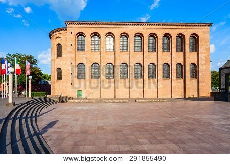 Basilica Of Constantine Or Aula Palatina Is A Roman Palace Basilica At Trier City In Germany