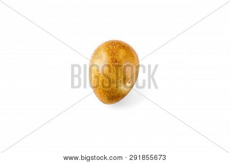 Colorful Handmade Easter Egg Isolated On A White Background