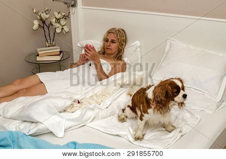 Woman Using A Cell Phone