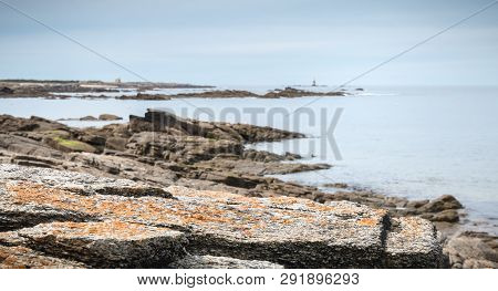 Remnant Of A Foghorn, A Semaphore And A Boat Anchor At Pointe Du But On Yeu Island