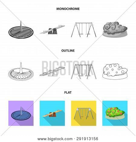 Vector Illustration Of Urban And Street Logo. Set Of Urban And Relaxation Stock Symbol For Web.