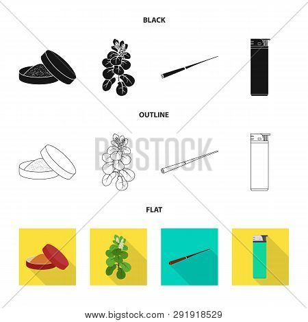 Vector Illustration Of Refuse And Stop Icon. Set Of Refuse And Habit Vector Icon For Stock.