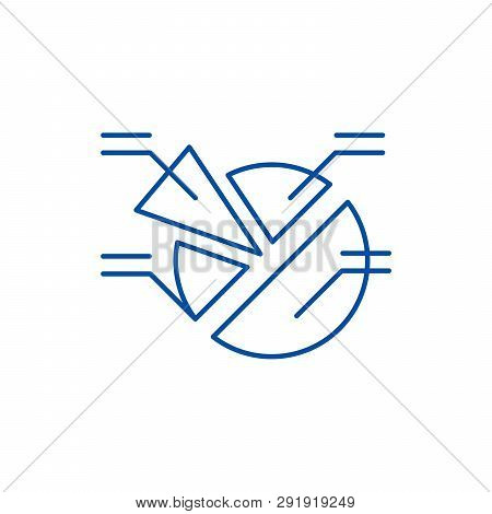 Market Analysis Line Icon Concept. Market Analysis Flat  Vector Symbol, Sign, Outline Illustration.