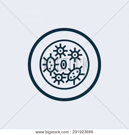 Bacteria Icon Isolated On White Background. Bacteria Icon Simple Sign. Bacteria Icon Trendy And Mode