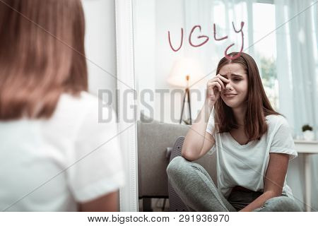 Woman Feeling Depressed Because Of Feeling Ugly