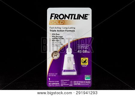 Frontline Gold Container And Trademark Logo