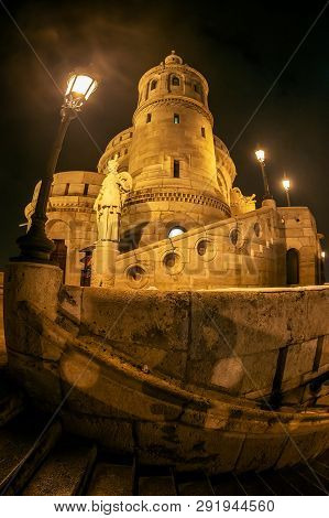 Fishermans Bastion On Night, Budapest, Hungary