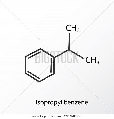 Chemical Structure Icon. Science Lab Concept, Simple Flat Design. Isolate On White Background.