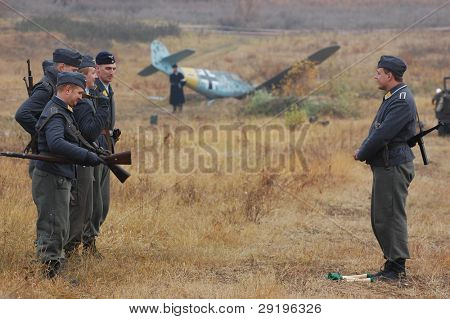 เคียฟ ยูเครน -6 nov: ดูสมาชิกดาวแดงประวัติคลับชุดประวัติศาสตร์เยอรมัน Luftwaffe รูปริ