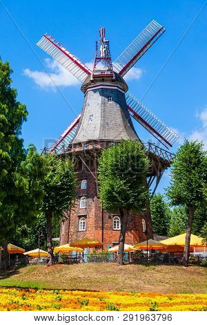 Am Wall Windmill Or Muhle Am Wall Is An Important And Iconic Building In Bremen, Germany