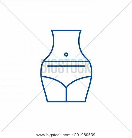 Good Physical Form Line Icon Concept. Good Physical Form Flat  Vector Symbol, Sign, Outline Illustra
