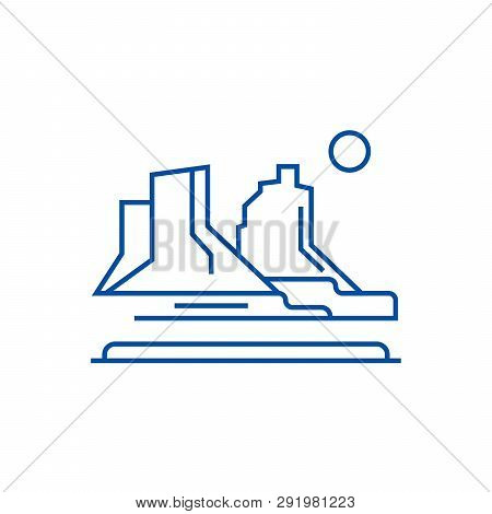 Grand Canyon Line Icon Concept. Grand Canyon Flat  Vector Symbol, Sign, Outline Illustration.