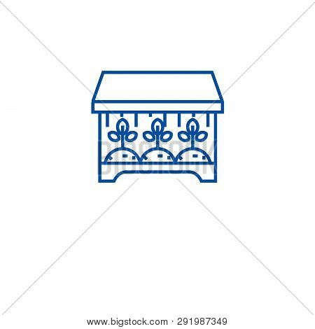 Home Sprouter Line Icon Concept. Home Sprouter Flat  Vector Symbol, Sign, Outline Illustration.