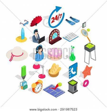 Jollification Icons Set. Isometric Set Of 25 Jollification Icons For Web Isolated On White Backgroun