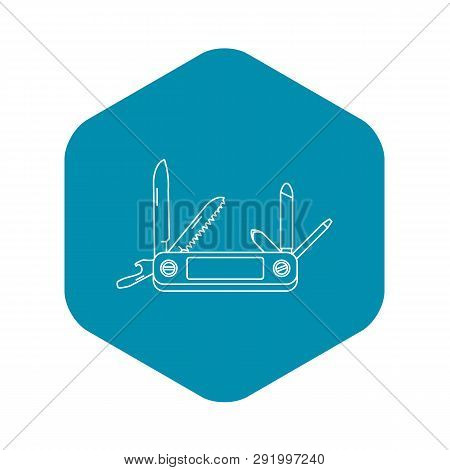 Jackknife Icon. Outline Illustration Of Jackknife Icon For Web