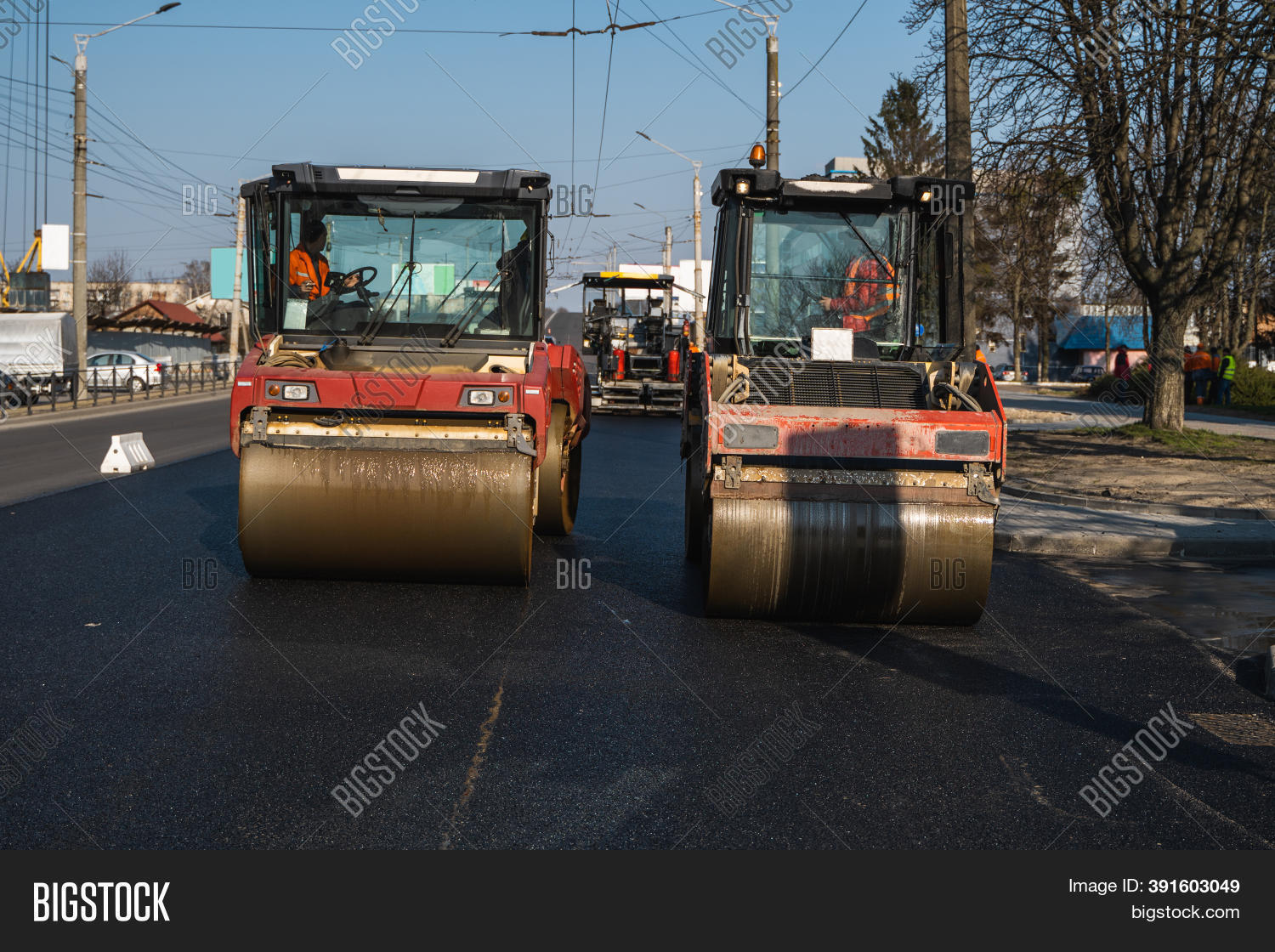 Asphalt Road Roller Image & Photo (Free Trial) Bigstock